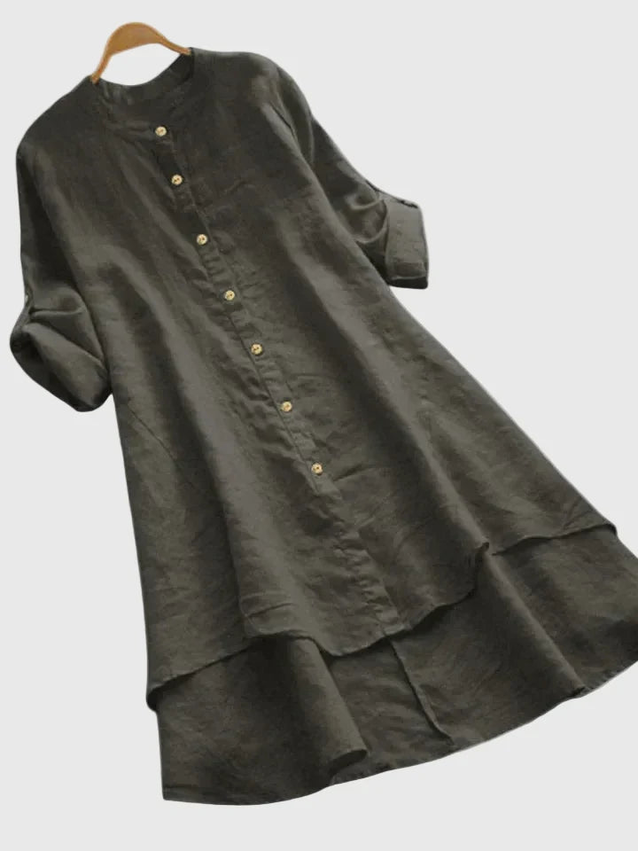 Marizalyn Elegant Dress in Gray