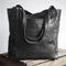 Women's Classic Leather Shoulder Bag in Black