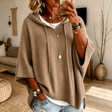 Manon | Taupe Poncho Sweater