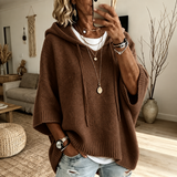 Louise | Brown Poncho Sweater