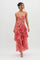 Taviana Sophisticated Midi Dress in Rose Pink