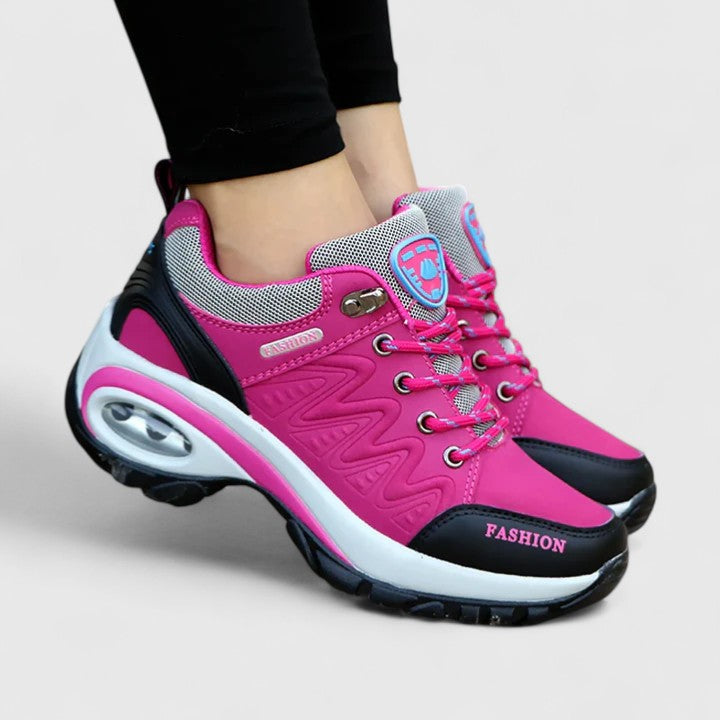Leslie Comfortable Sneakers in Rose Red