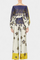 Women's Off-Shoulder Top & Wide-Leg Pants Set in Purple Floral