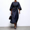 Women's Maxi Dress with Kimono Sleeve in Sea Blue