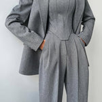 Women's Three-Piece Set in Gray