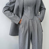 Women's Three-Piece Set in Gray