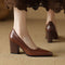 Ava Elegant Pumps in Brown
