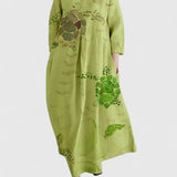 Women's Stylish Midi Dress in Flower 5