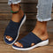 Plush Comfort Sandals in Blue