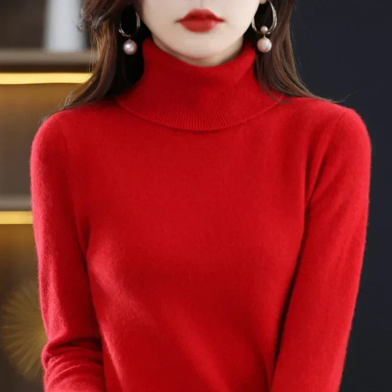 Women's Cashmere Mock-Neck Sweater, photo 3
