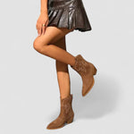 Women's Embroidered Western Ankle Boots, photo 3