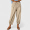 Women's Elegant Wide-Leg Pants in Khaki