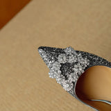 Women's Glitter Pumps with Crystal Buckle, photo 14