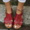 Frankie Comfort Sandals in Red