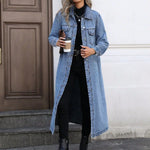 Women's Longline Denim Coat