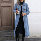 Women's Longline Denim Coat