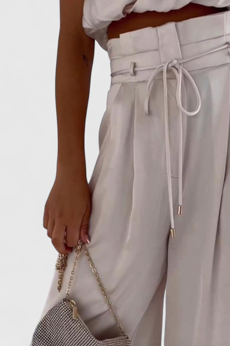 Tailored Top with Pleated Palazzo Pants, photo 4