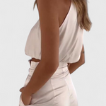 Tailored Top with Pleated Palazzo Pants, photo 5