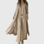 Women's Elegant 3-Piece Set in Taupe