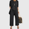 Women's 3 Piece Loose Fit Lounge Set in Black