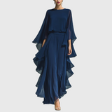 Women's Elegant Flowing Evening Jumpsuit