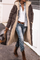 Women's Reversible Warm Cape in Black / Dark Brown