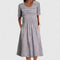 Felyzette Comfortable Midi Dress in Gray