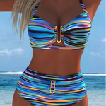 Women's Sunset Waves Bikini Set in Multicolor
