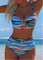 Women's Sunset Waves Bikini Set in Multicolor