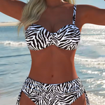 Women's Wild Coast Bikini Set in Black & White