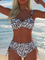 Women's Wild Coast Bikini Set in Black & White