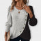 Women's Elegant Knitted Blouse in Gray