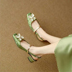 Paige Elegant Pumps in Green