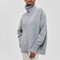 Gerda Cable-Knit Turtleneck Sweater in Gray