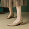 Women's Mid-Heel Mary Janes in Apricot