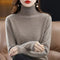 Women's Cashmere Mock-Neck Sweater in Camel