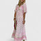 Lyrianna Comfortable Maxi Dress in Pink