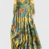 Women's Stylish Midi Dress in Flower 4