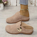 Janella Comfort Sandals in Pale Pinkish Gray