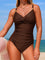 Women's Azure Coast One-Piece Swimsuit in Brown