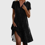 Women's Luxury Midi Dress in Black