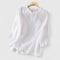 Women's Elegant Button-Front Blouse in White