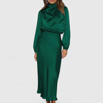 Emryssah Elegant Maxi Dress in Green