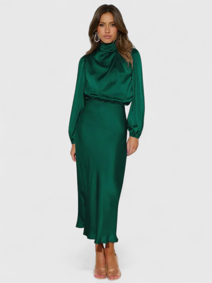 Emryssah Elegant Maxi Dress in Green