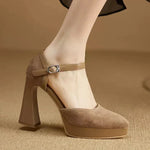 Riley Elegant Pumps in Brown
