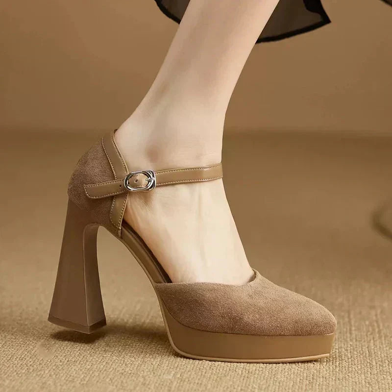 Riley Elegant Pumps in Brown