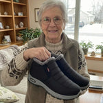 Sianna waterproof winter ankle boots in Dark Red, photo 10