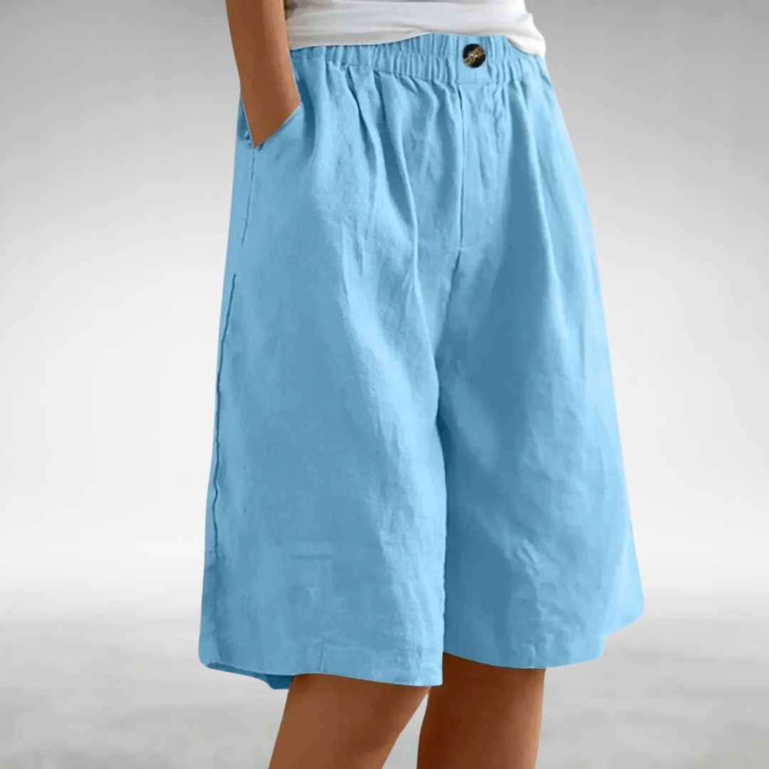 Women's Everyday Shorts with a Flattering Fit in Sky Blue