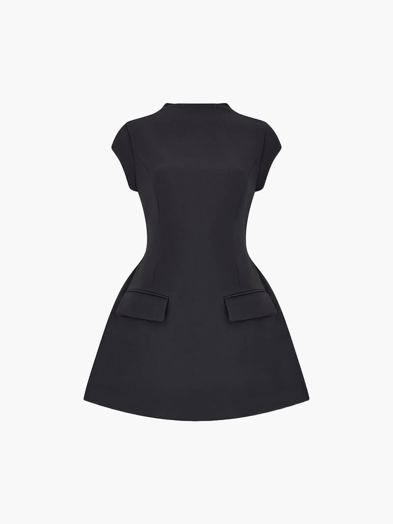 Women's mini dress in black