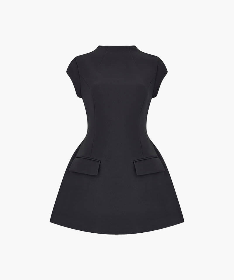 Women's mini dress in black
